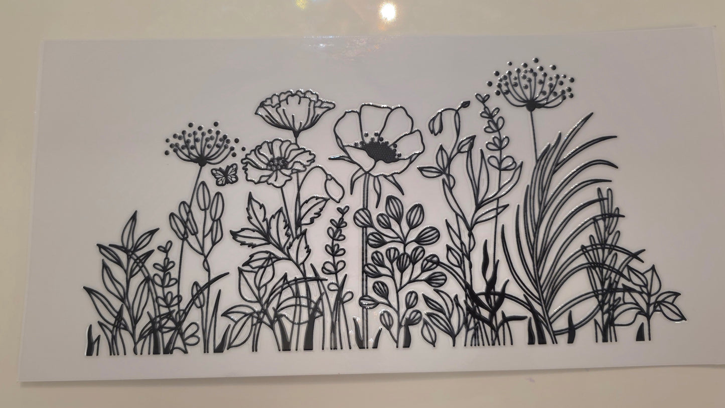 Floral decal 4