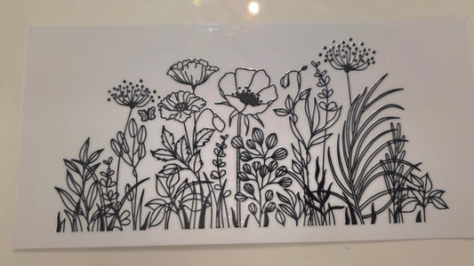 Floral decal 4