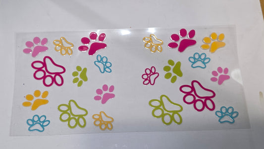 Colorful dog prints